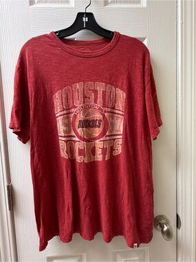 HOUSTON ROCKETS 47 BRAND MENS VARSITY TEAM T SHIRT RED size XL